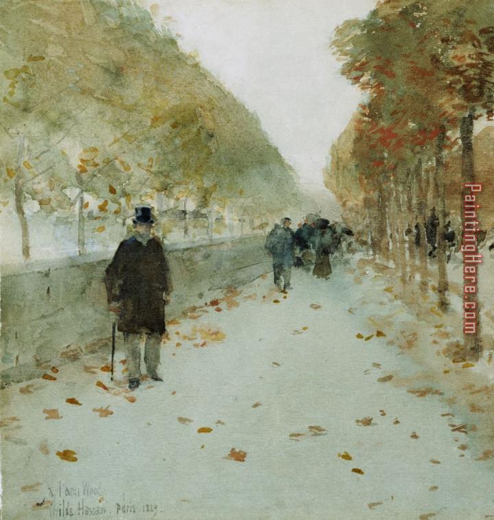 childe hassam Quai du Louvre